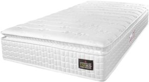 Colchão Solteiro Espuma D45 Lazio Pillow Top 88x188x29cm Branco Hellen É Bom