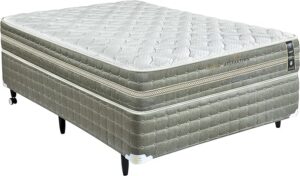 Cama Box King Koil Attraction Casal 1,38x1,88x0,69 Molas Ensacadas Macio É Bom