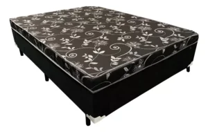 Cama Box Casal Conjugado Ortopédico Sleep Prime 138x188x53 Cor Preto É Boa