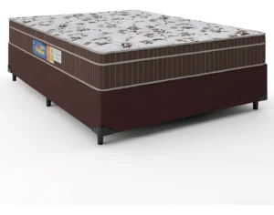 Cama Box Casal Colchão Espuma Orthoface Polar 138x188x63cm É Boa