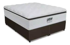 Cama Box Queen Colchão de Molas Pocket Ensacadas Tower Gazin 158x198x72cm É Boa