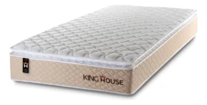 Colchão Solteiro King House Alford 188x88cm Bege É Bom