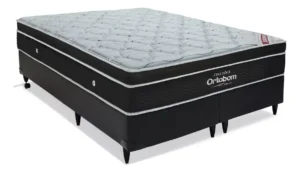 Cama Box e Colchão Elegant Superpocket (158x198) Ortobom