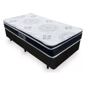 Cama Box Solteiro + Colchão Espuma D33 Orthosono One Anjos É Boa