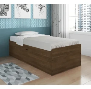 Cama Solteiro Com Baú Camila Framar Cor Malbec É Boa VEJA AQUI Se Compensa Comprar