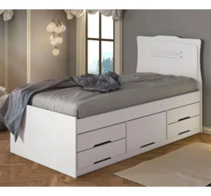 Cama Solteiro Julia Com 5 Gavetas Branco É Boa VEJA AQUI Se Compensa Comprar