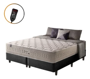Cama Box King Preta + Colchão Molas Magnético Phoenix 193cm É Boa VEJA AQUI Se Compensa Comprar
