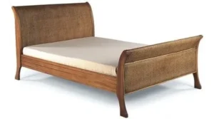 Cama King Size de Madeira com Junco Envelhecida Natural É Boa VEJA AQUI Se Compensa Comprar