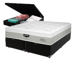 Cama Box Baú E Colchão King Massageant Unique É Boa