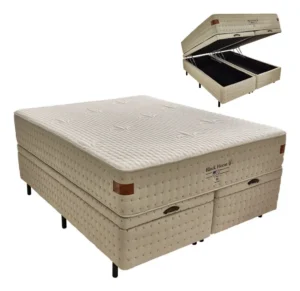 Cama Box King 193x203 Com Baú Molas Ensacadas Black Horse É Boa VEJA AQUI Se Compensa Comprar