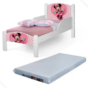 Lucare Princesas Simple Mini Cama Infantil Personagens Minnie Com Colchão Cor Branco É Boa VEJA AQUI Se Compensa Comprar