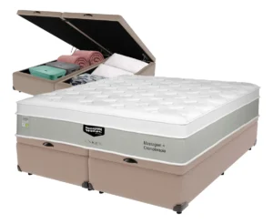 Cama Box Baú E Colchão King Massageant Unique É Boa VEJA AQUI Se Compensa Comprar