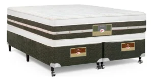 Cama + Colchão Castor Queen Silver Star Double Tecnopedic 158 Cor Verde É Bom VEJA AQUI Se Compensa Comprar