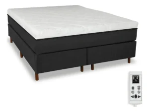 Cama Box Colchão Magnético Massageador Cromoterapia King Cor Preto É Boa VEJA AQUI Se Compensa Comprar