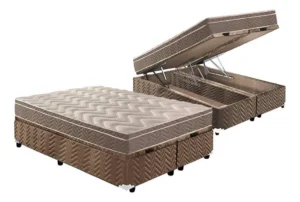 Cama Box Baú Queen: Colchão Espuma D33 Paropas Ep Confor É Bom VEJA AQUI Se Compensa Comprar