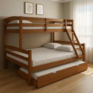 Treliche Casal De Madeira Com Cama Auxiliar Solteiro + Escada É Boa VEJA AQUI Se Compensa Comprar