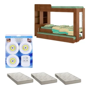 Beliche Ditália Cama Aux C/colchões+ Kit Luz Cm-15 Cozy Cor Diamond É Boa VEJA AQUI Se Compensa Comprar