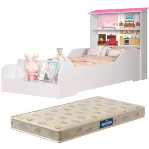 Cama Infantil Liz Com Colchão Nicho Sapateira e Proteção Lateral Para Quarto de Menina Loja Tigo Cor Branco É Boa VEJA AQUI Se Compensa Comprar