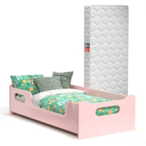 Mini Cama Montessoriana Encanto Infantil Com Colchão E Proteção Lateral Para Quarto De Criança Menina Princesa Cor Rosa É Boa VEJA AQUI Se Compensa Comprar