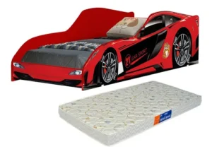 Cama Carro Vermelho Com Colchão Iantil Pronta Hot Wheels É Boa VEJA AQUI Se Compensa Comprar